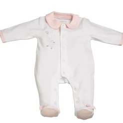 Pyjama bébé velours blanc 1 mois lilibelle