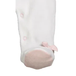 Pyjama bébé velours blanc 1 mois lilibelle