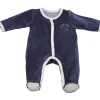 Pyjama bébé velours bleu merlin 3 mois
