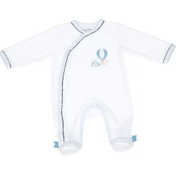 Pyjama bébé velours montgolfière lazare naissance