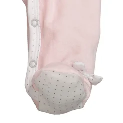 Pyjama bébé velours rose lilibelle naissance