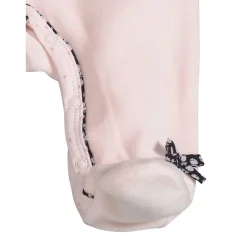 Pyjama bébé velours rose miss fleur de lune 3 mois