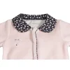 Pyjama bébé velours rose miss fleur de lune naissance