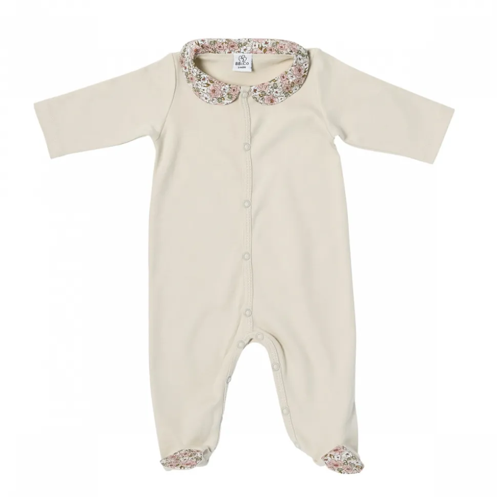 Pyjama hiver en maille bouclette liberty - afternoon tea - 1 mois