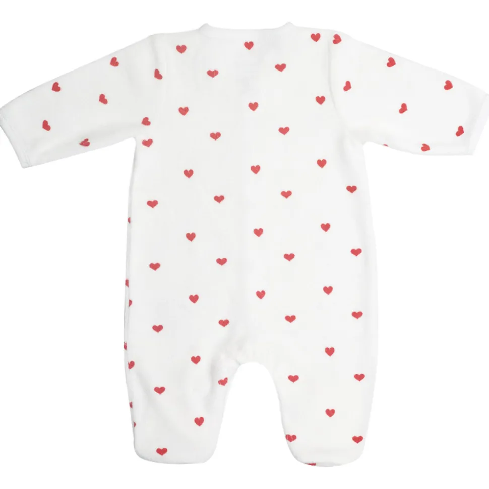 Pyjama 3 mois coeur rouge