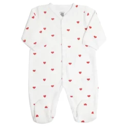 Pyjama 1 mois coeur rouge