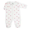 Pyjama naissance coeur rouge