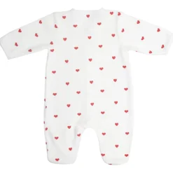 Pyjama naissance coeur rouge