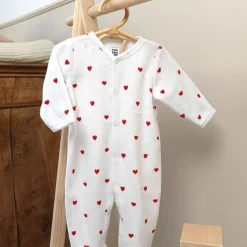 Pyjama prématuré coeur rouge