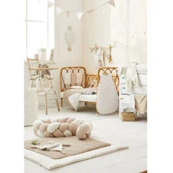 Pyjama été en coton beige / imprimé feuilles & libellules - 3 mois