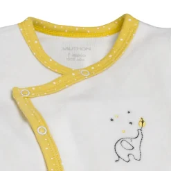 Pyjama velours babyfan blanc/jaune