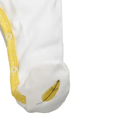 Pyjama velours babyfan blanc/jaune