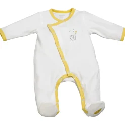 Pyjama velours babyfan blanc/jaune