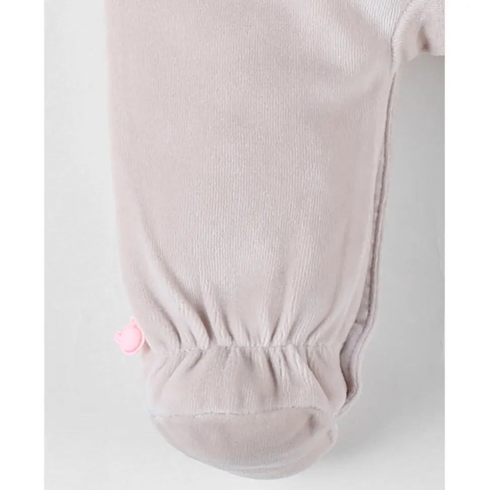 Pyjama velours beige bali 1 mois - bali, moka & snow