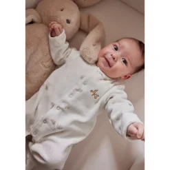 Pyjama velours 3 mois bali, moka & snow