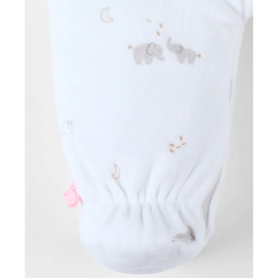 Pyjama velours naissance bali, moka & snow