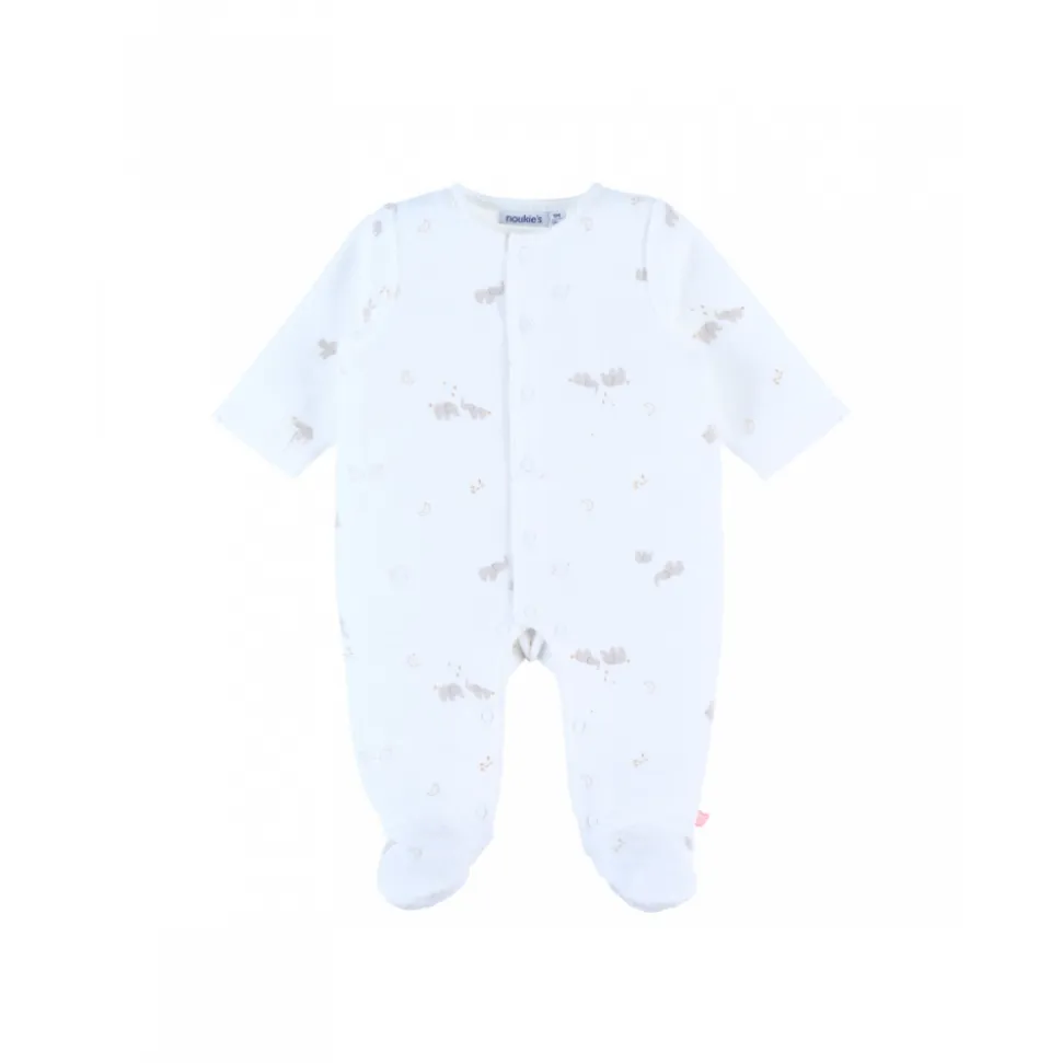 Pyjama velours naissance bali, moka & snow