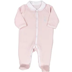 Pyjama velours sophie la girafe 3 mois rose