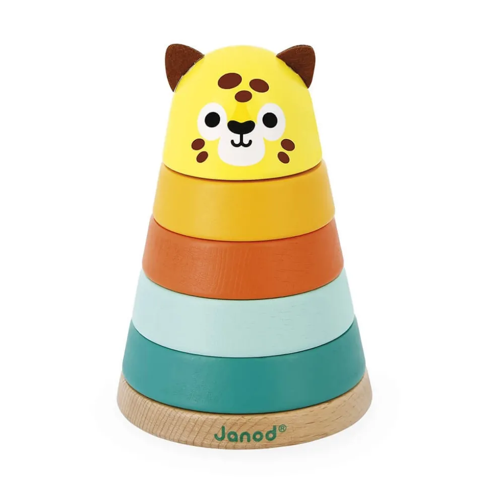 Pyramide à empiler en bois jaguar tropik