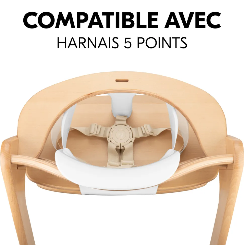 Réducteur bébé pour chaise haute arketa baby seat blanc
