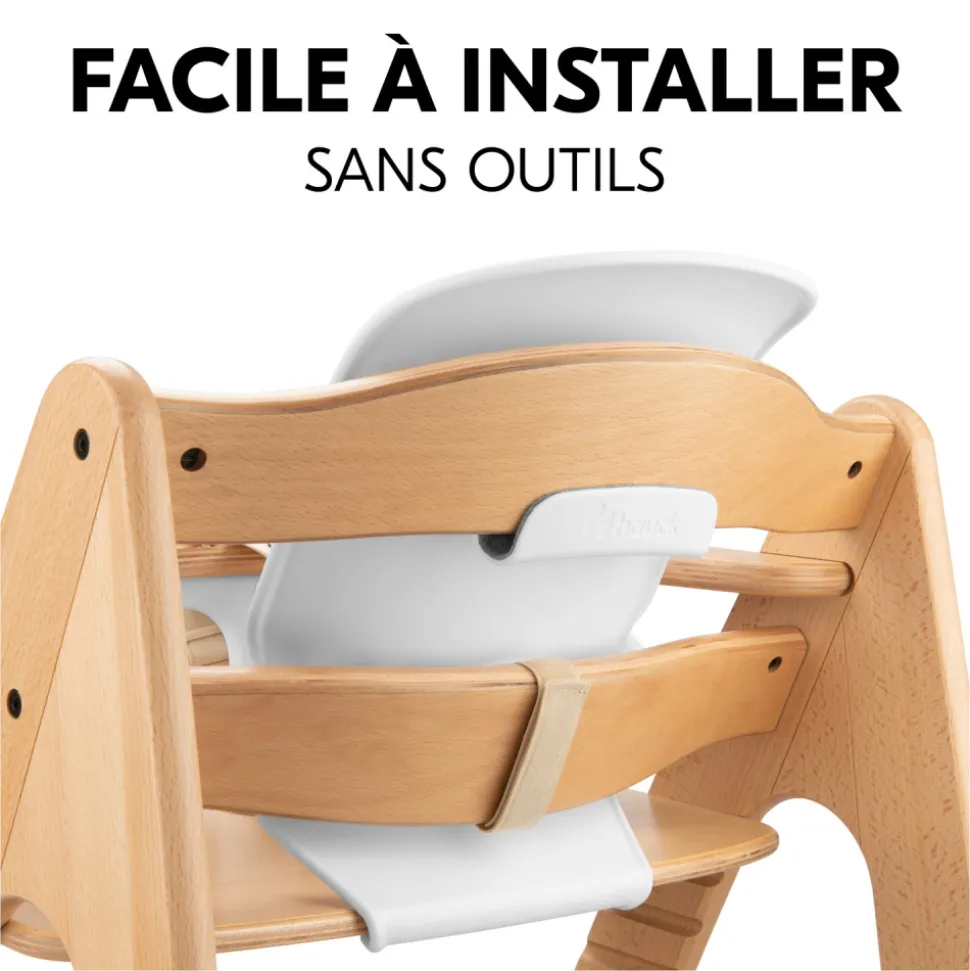 Réducteur bébé pour chaise haute arketa baby seat blanc