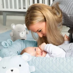 Réducteur de lit bébé ours benny bleu