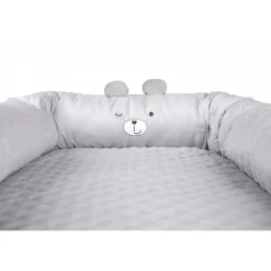 Réducteur de lit bébé ours sammy gris