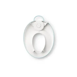 Réducteur de toilette blanc et turquoise