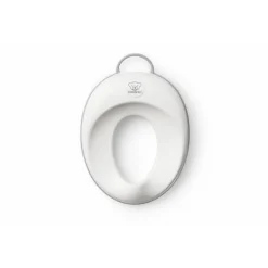 Réducteur de toilette blanc et gris