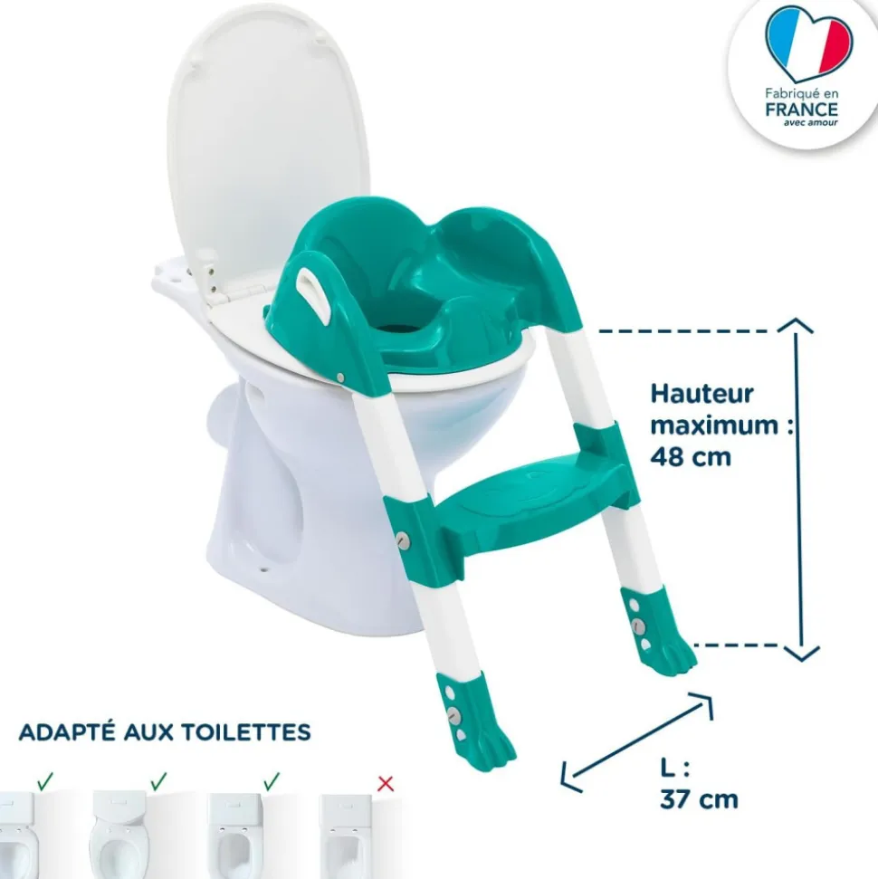 Réducteur de toilette kiddyloo vert émeraude