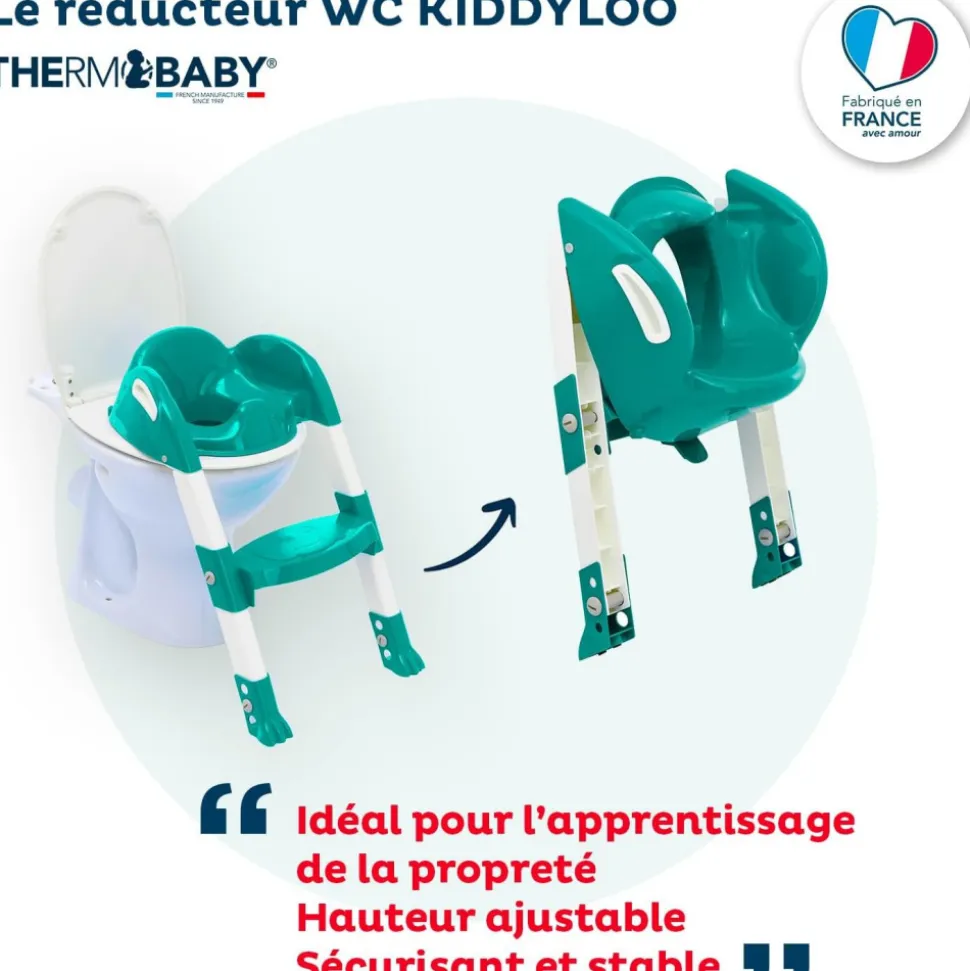 Réducteur de toilette kiddyloo vert émeraude