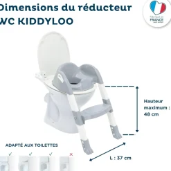 Réducteur de toilette kiddyloo gris charme