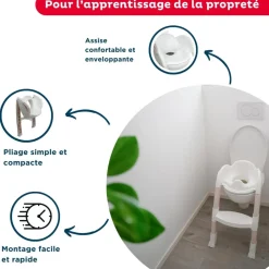 Réducteur de toilette kiddyloo noisette clair
