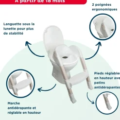 Réducteur de toilette kiddyloo noisette clair