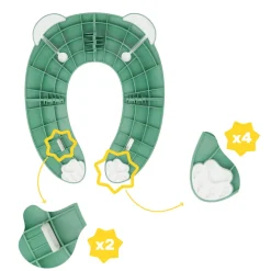 Réducteur de toilette pliable