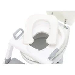 Réducteur de toilettes blanc/gris