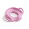 Réducteur de toilette sofa avec protection anti-éclaboussure rose