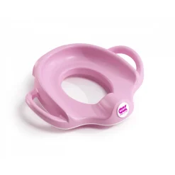 Réducteur de toilette sofa avec protection anti-éclaboussure rose