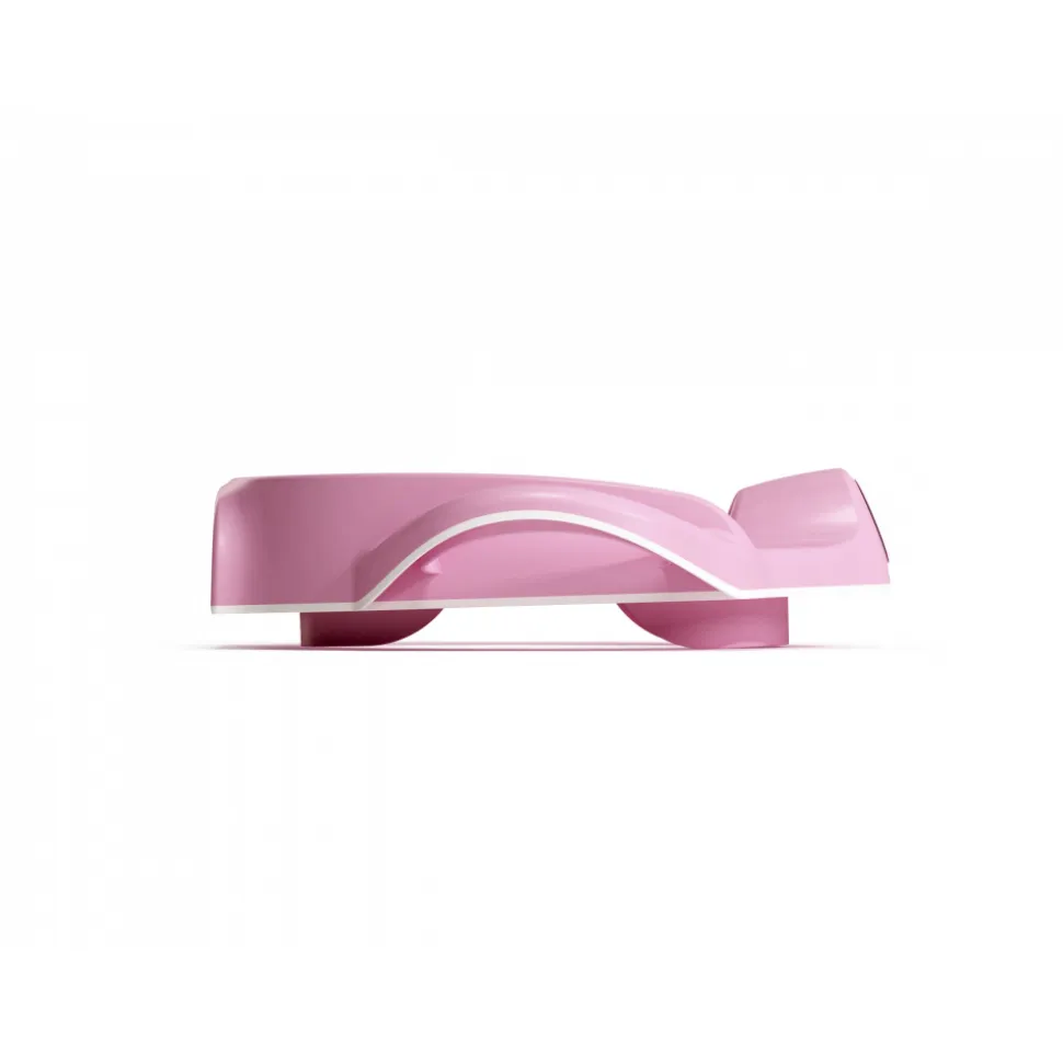 Réducteur de toilette sofa avec protection anti-éclaboussure rose