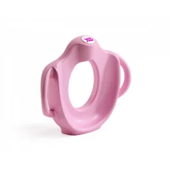 Réducteur de toilette sofa avec protection anti-éclaboussure rose