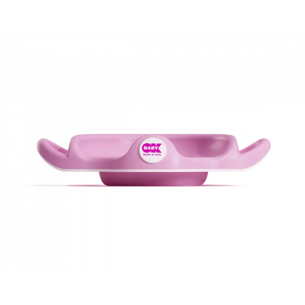 Réducteur de toilette sofa avec protection anti-éclaboussure rose