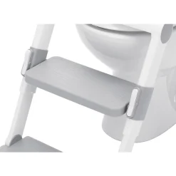 Réducteur toilette avec marche gris