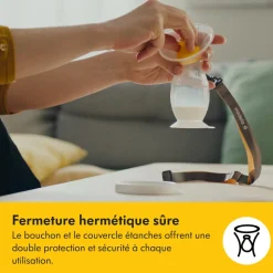 Recueil lait en silicone
