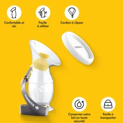 Recueil lait en silicone