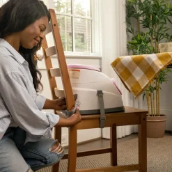 Rehausseur de chaise bébé 2 en 1 rose