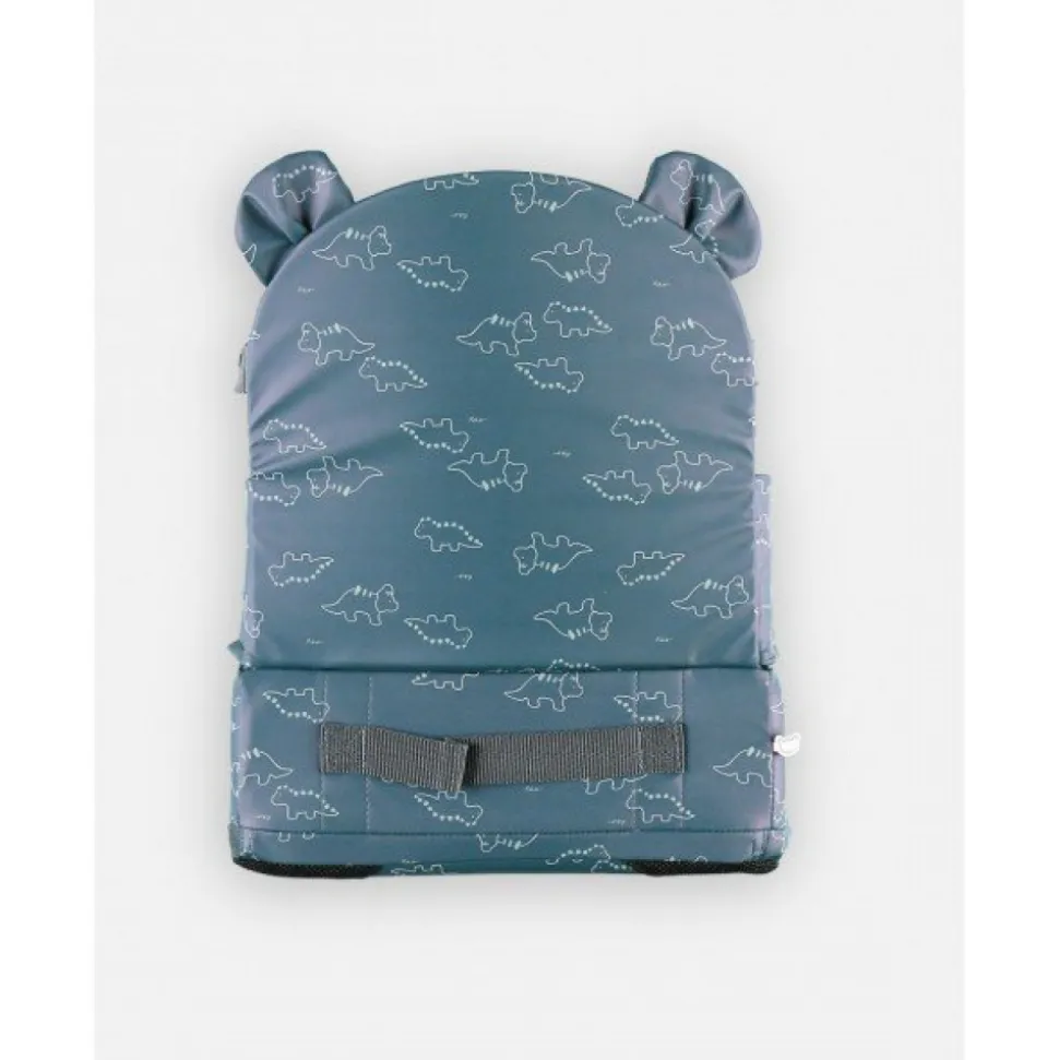 Rehausseur de chaise bleu motifs dinosaures