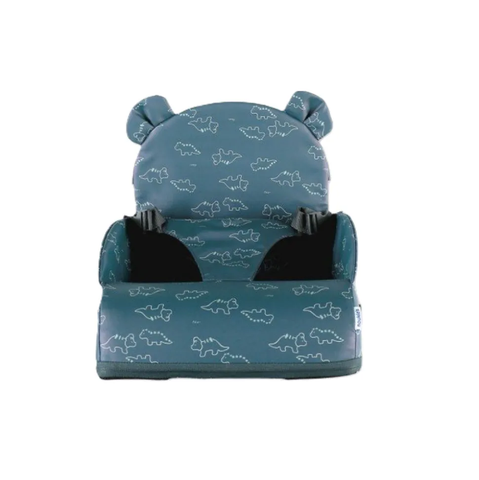 Rehausseur de chaise bleu motifs dinosaures