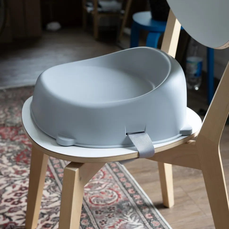 Rehausseur de chaise easy gris velours