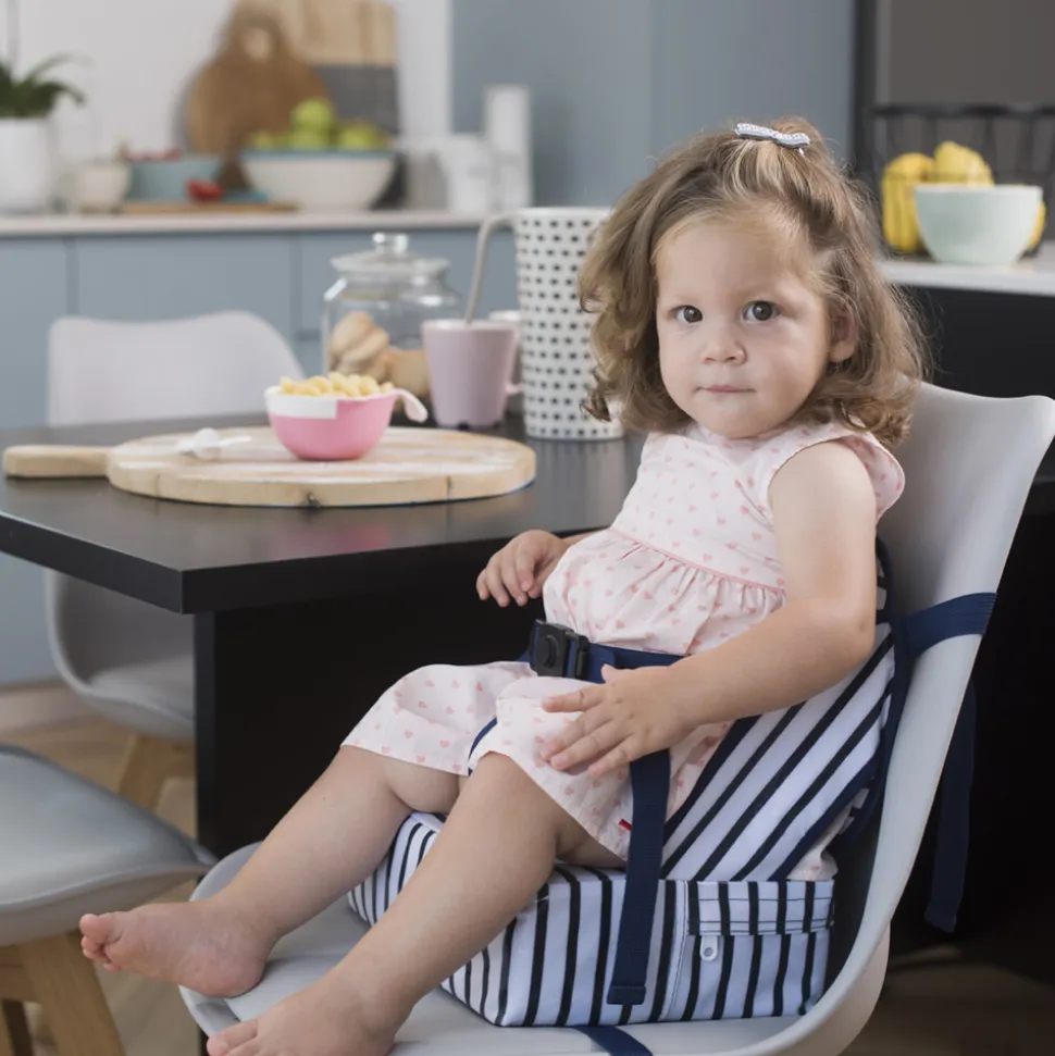 Rehausseur de chaise easy up blue stripes