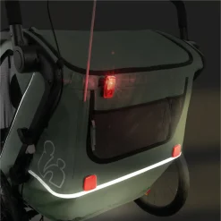 Remorque de vélo byke n walk duo dark green